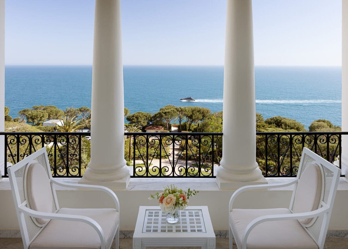 Mediterranean sea view from Grand-Hôtel du Cap-Ferrat, A Four Seasons Hotel in France