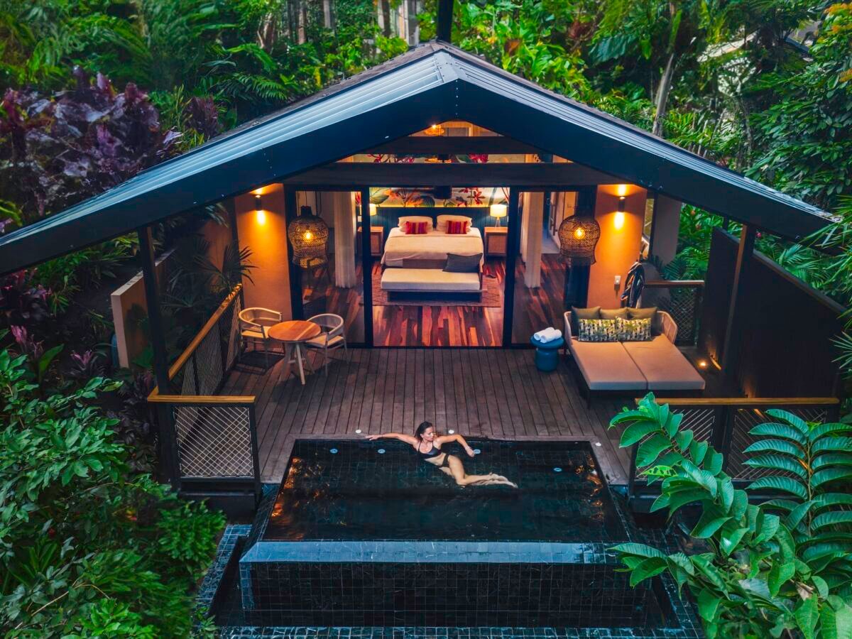 Luxury rainforest pool villa with private plunge pool at Nayara Springs, Costa Rica