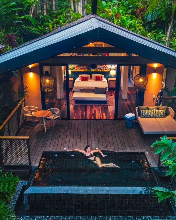Luxury rainforest pool villa with private plunge pool at Nayara Springs, Costa Rica