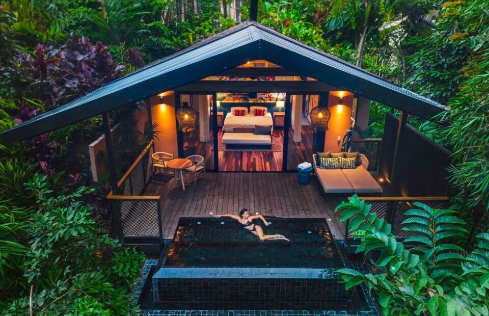 Luxury rainforest pool villa with private plunge pool at Nayara Springs, Costa Rica