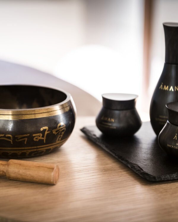 Luxury spa amenities and wellness products at Aman Venice hotel in Venice, Italy