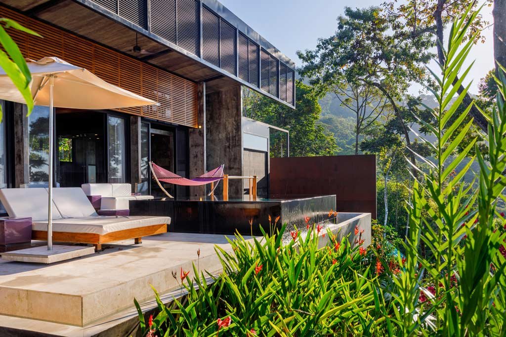 Luxury private pool villa at Kura Costa Rica surrounded by tropical rainforest