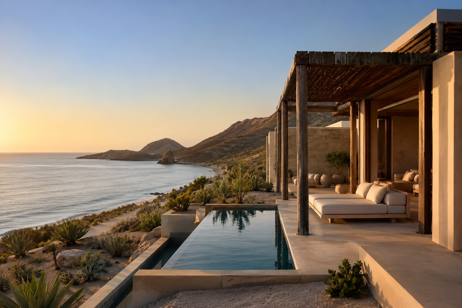 Luxury coastal resort representing the Amanvari scandal and opening week controversy